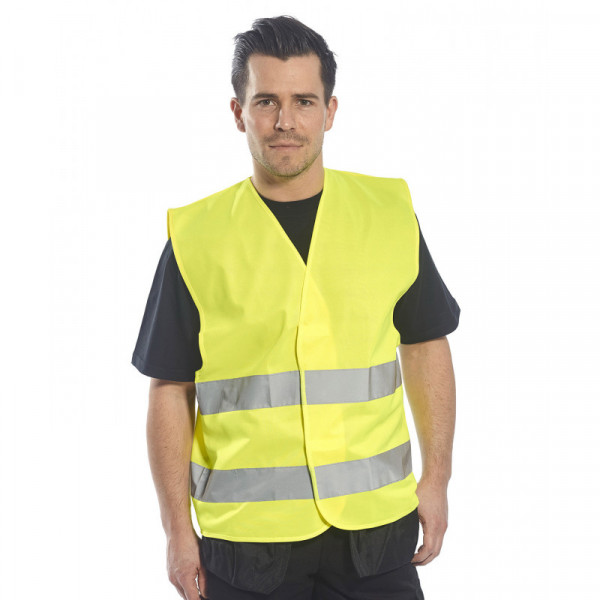 Hi-vis two-band vest (C474)