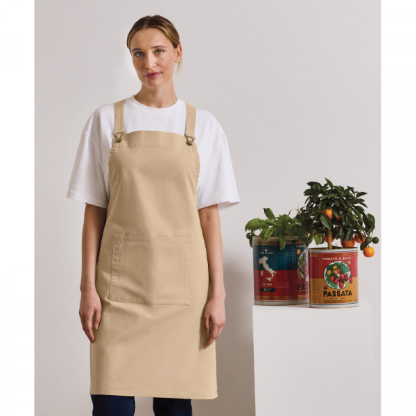 Cross back 'barista' bib apron