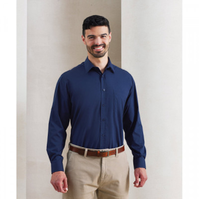 Long sleeve poplin shirt