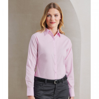 Women's poplin long sleeve blouse