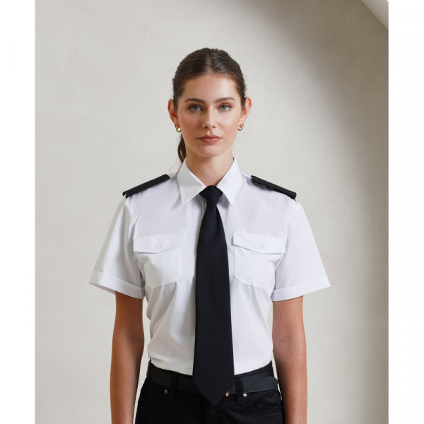 Women's short sleeve pilot blouse