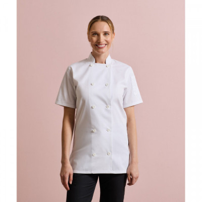 Women's short sleeve chef's jacket