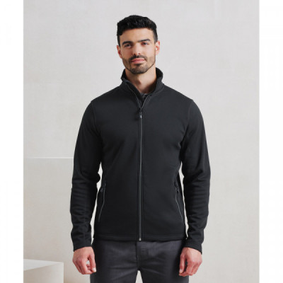Men's spun dyed sustainable zip-through sweatshirt