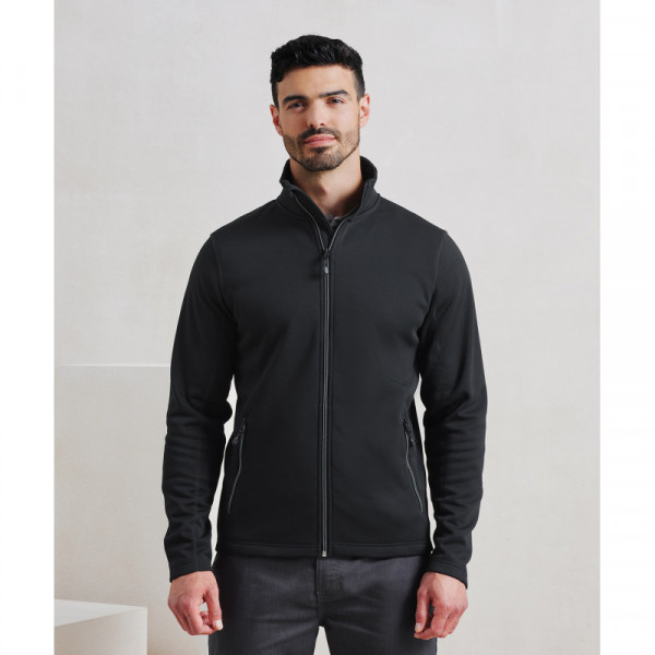 Men's spun dyed sustainable zip-through sweatshirt