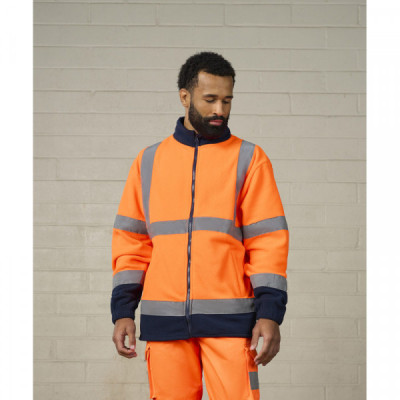 High visibility full-zip fleece