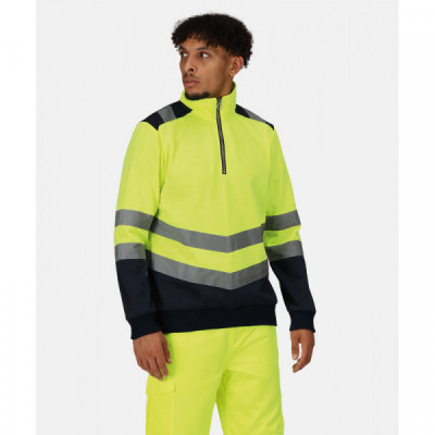 Pro hi-vis ¼-zip sweatshirt