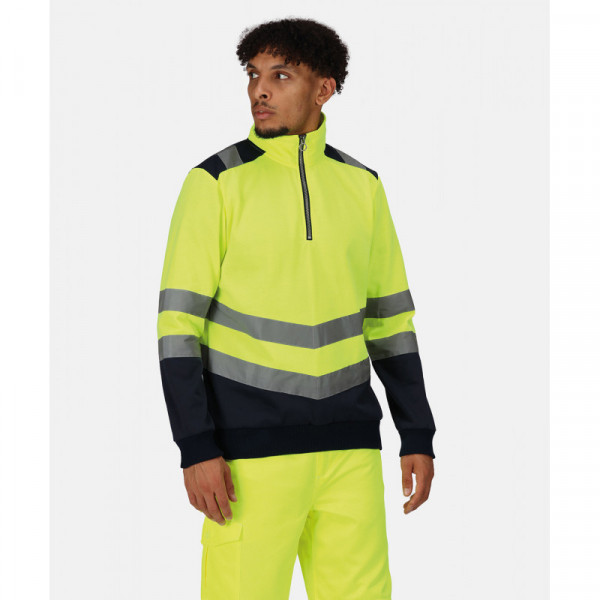 Pro hi-vis ¼-zip sweatshirt