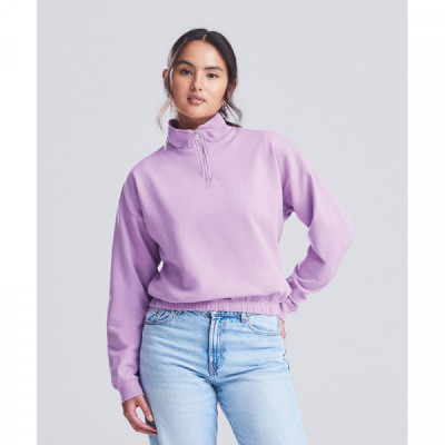 Women's cropped ¼-zip sweat