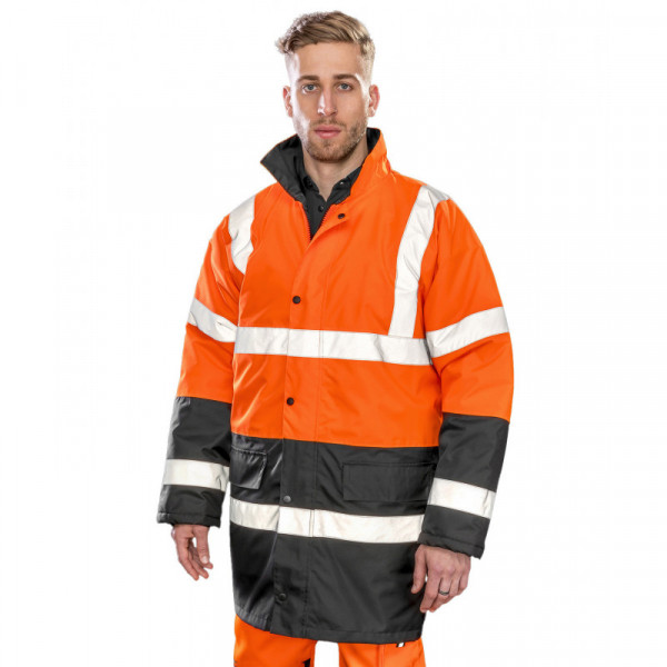 Motorway two-tone safety coat