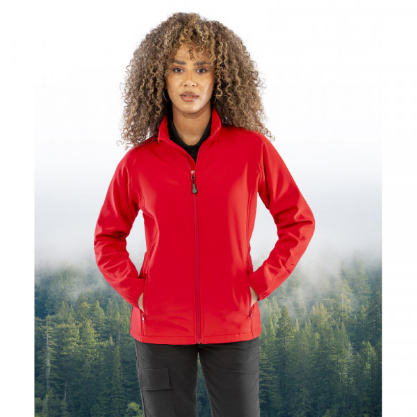 Women's recycled 2-layer printable softshell jacket