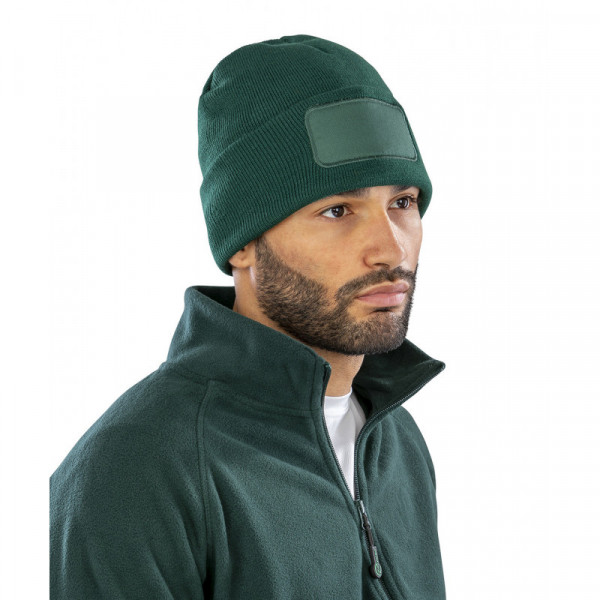 Recycled double knit printers beanie