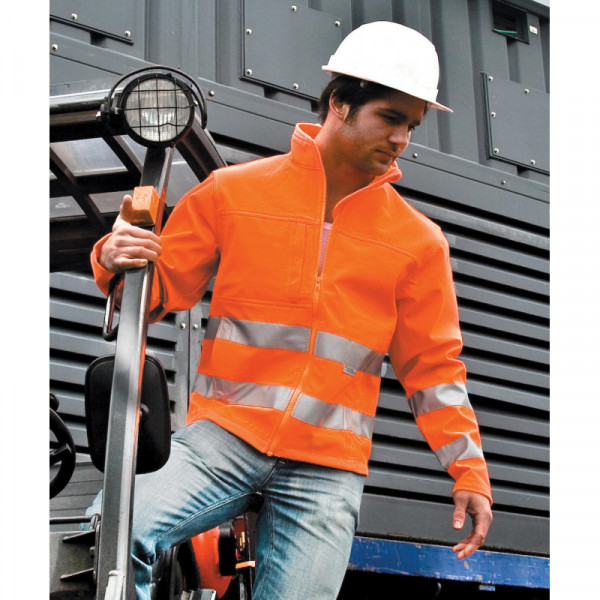 High-viz softshell jacket