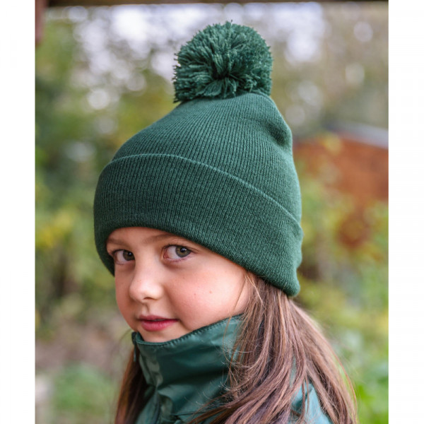 Junior pom pom beanie