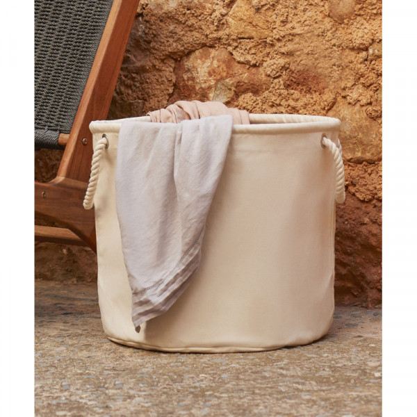 Heavy canvas storage trug