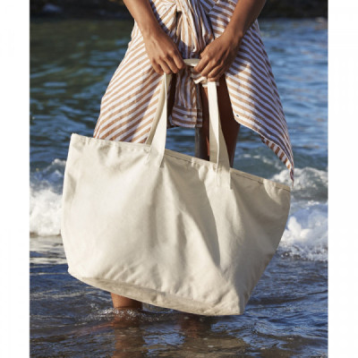 Oversized heavy duty canvas tote bag