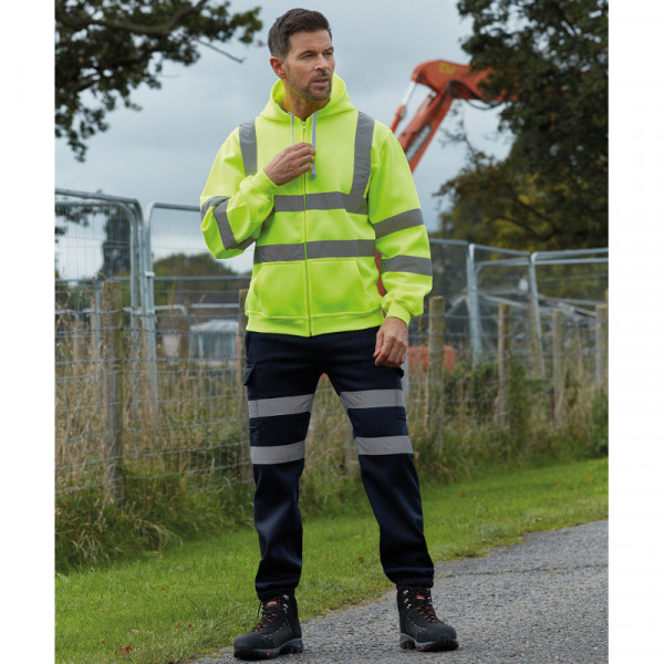 Hi-vis zip hoodie (HVK07)