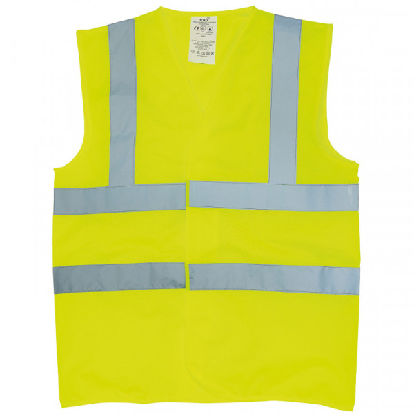 Flame-retardant hi-vis sleeveless waistcoat (HVW100FR)