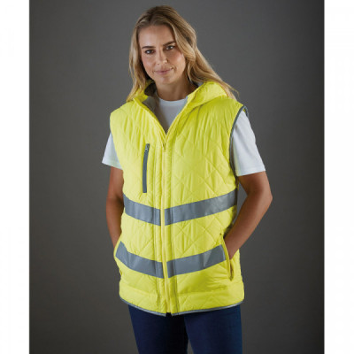 Hi-vis Kensington hooded gilet (HV007)