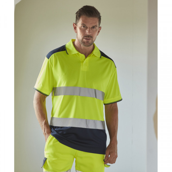 Hi-vis two-tone polo shirt (HVJ220)