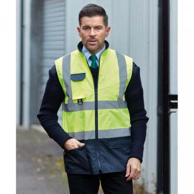 Hi-vis padded bodywarmer (HV005)