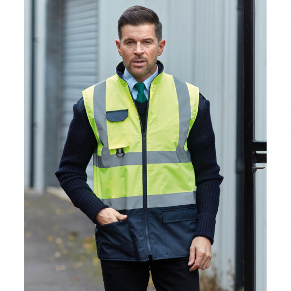 Hi-vis padded bodywarmer (HV005)