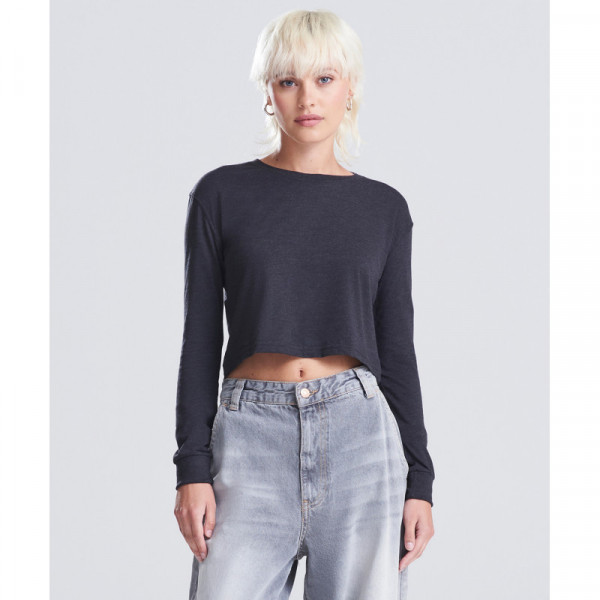 Women's long sleeve cropped T