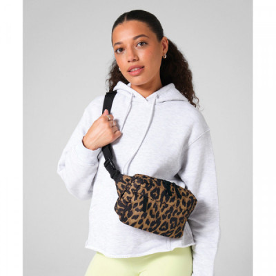 Leopard print cross-body bag
