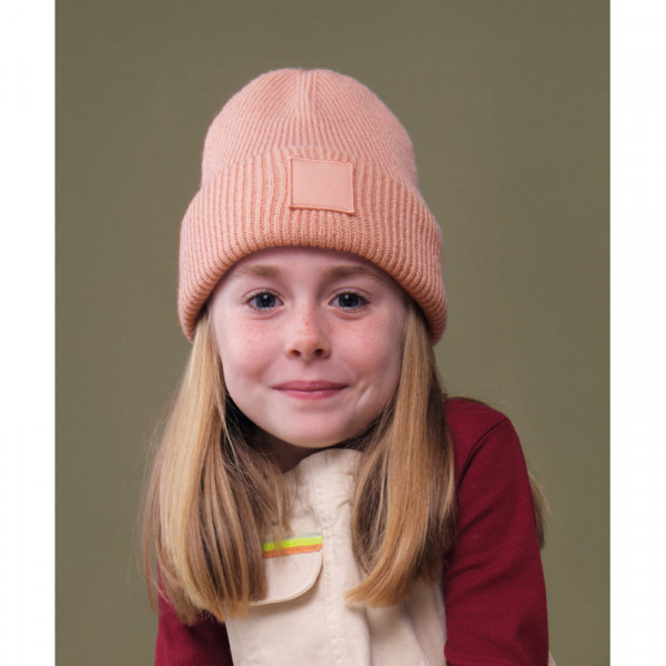 Kids deep cuffed tonal patch beanie