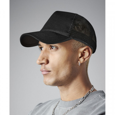 Microknit snapback trucker