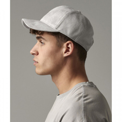 Faux suede 6-panel cap