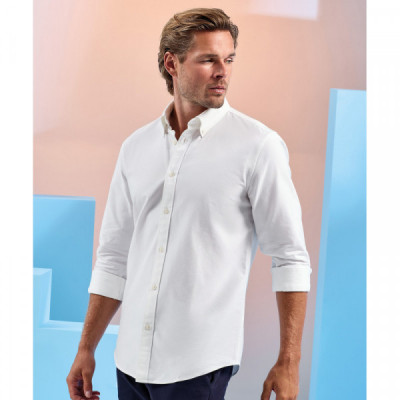 Men’s cotton long sleeve Oxford shirt