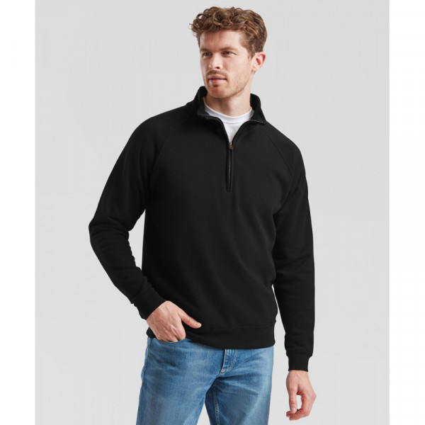 Classic 80/20 zip neck sweatshirt