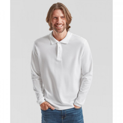 Premium long sleeve polo
