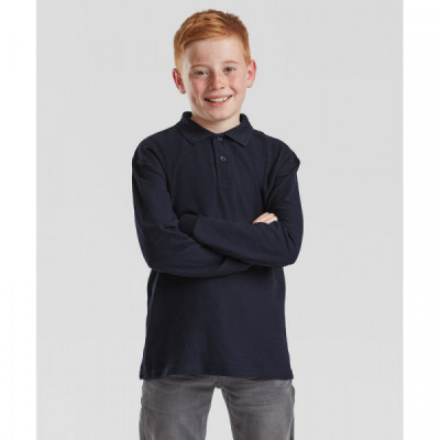 Kids long sleeve 65/35 polo