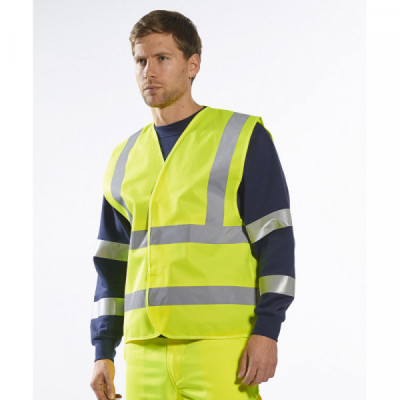Hi-vis two-band-and-brace vest (C470)