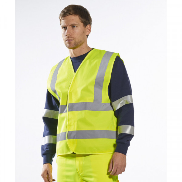 Hi-vis two-band-and-brace vest (C470)