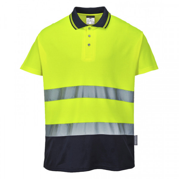 Two-tone cotton Comfort polo (S174)